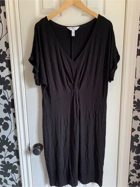 Addition Elle Black Midi soft comfy dress classic chic spring summer